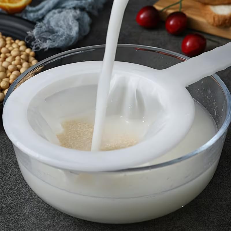 Mesh Filter 200 Mesh Polycarbonate PC Dispenser Strainer 1-Pack for Soy Milk Coffee Yogurt and Juices Easy Pour for Kitchen, 1PC
