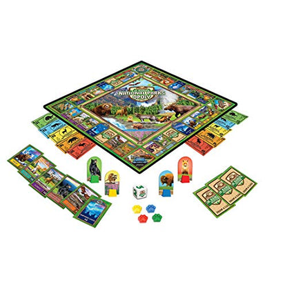 MasterPieces National Parks Opoly Jr. Board Game, 13.5 inches tall - style: National Parks