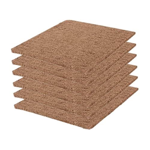 6PCs for Hen House Chicken Nest Box Liner Easy to Clean Hen Nisting Pad Bed Linen Matt, 20x20cm
