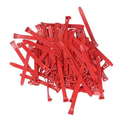 Semme Reusable Chicken Leg Bands Numbered 100 for Easy Poultry Identification Ideal for Ducks Chicks Pigeons Geese (Green) (Red) - color: Red