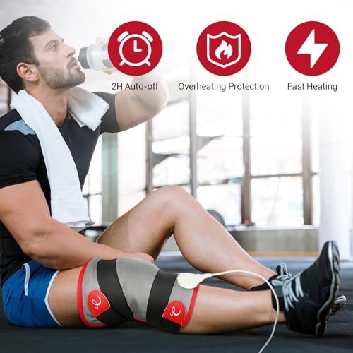 Comfytemp Leg Heating Pad, FSA Eligible Items Only List Wearable Heat Pad for Leg and Calf, HSA Electric Heat Wrap for Knee/Arm/Hamstring Soothing Warmth, Birthday Gifts for Women Wife Mom Her (S/M) - size: Small