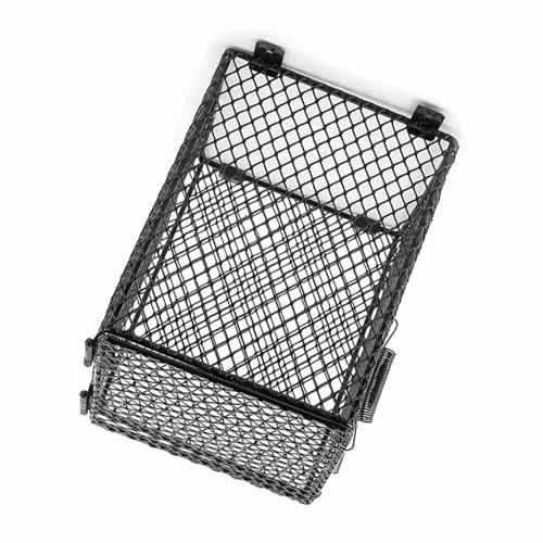 ZJchao Heat Lamp Fixture, Reptile Heat Lamp Fixture Pet Reptile Cover Lizard Cage Mesh Cover Light Bulb Heating Lampshade (Circle) (Circle) (Quadrate 2.3in)