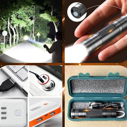 Rechargeable Egg Candler - LED Light Tester, Device with 3 Brightness Levels, Tool with Ergonomic Design, Poultry Farm Equipment, Hatching Monitor for Incubation Process