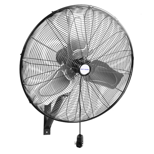 BILT HARD 24 in. Outdoor Oscillating Wall Fan, 6300 CFM 3-Speed Heavy Duty Outdoor Wall Fans, High Velocity Waterproof Fans for Patio, Commercial, Industrial, Warehouse, UL Listed - size: 24 inch Outdoor Wall Fan
