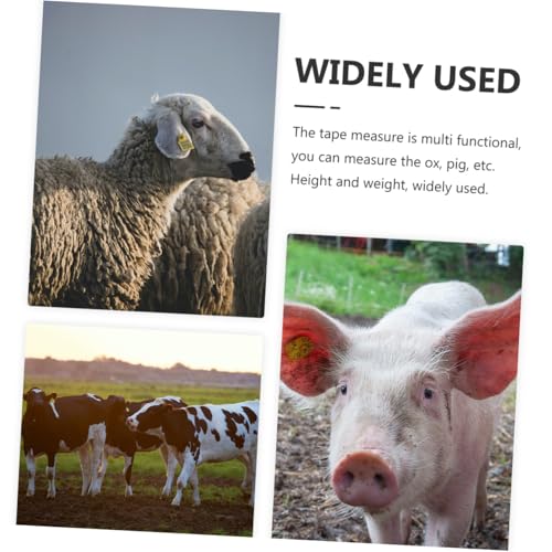 Animal Body Measuring Tape 2.5M for Cattle Goat Pig Weight and Chest Circumference Measurement Livestock Tape Measure Tool for Farm and Veterinary Use Style