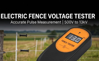 Haofy Fence Testers and Electric Fence Fault Finder with LCD Display Electric Voltage Tester Built for Farms Ranches and Horse Properties