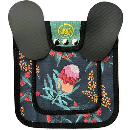 DOWN UNDER OUTDOORS 2 Pack Medium-Large Chicken Saddles with Adjustable Straps, Chicken Apron, Poultry Saver, Pet Supplies, Including Shoulder Covers (Feathers and Flora) - color: Feathers and Flora