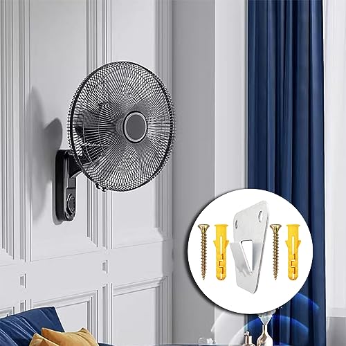 Wall Fan Mounting Brackets - 2 Pack, Silver, Steel, Wall Mount