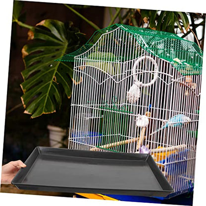 BESPORTBLE 2pcs Dog Crate Tray for Parakeet and Small Pets Potty Pan for Bunny Cage and Cat Litter Easy- Non-Leak Design - size: 46x30cm