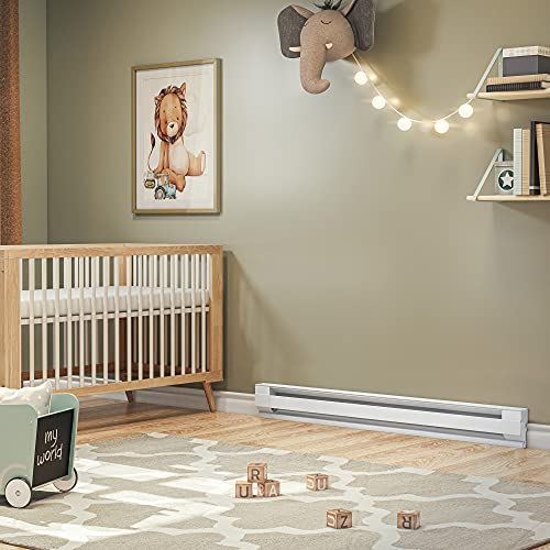 Cadet Manufacturing 09956 240-Volt White Baseboard Hardwire Electric Zone Heater, 1500-Watt, 72-Inch