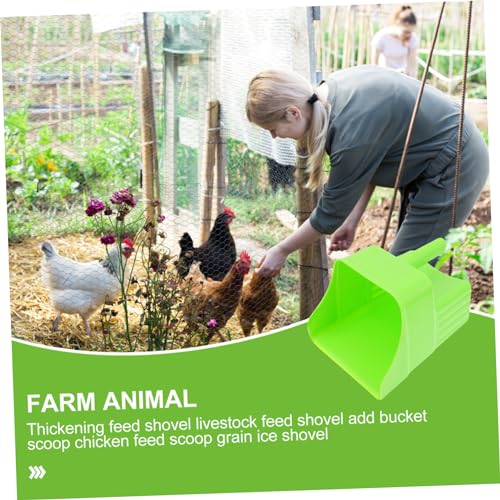 Mipcase Multifunctional Livestock Feed Scoop Durable Material Shovel for Poultry Feeding Lightweight and Comfortable Handle for Farm Use