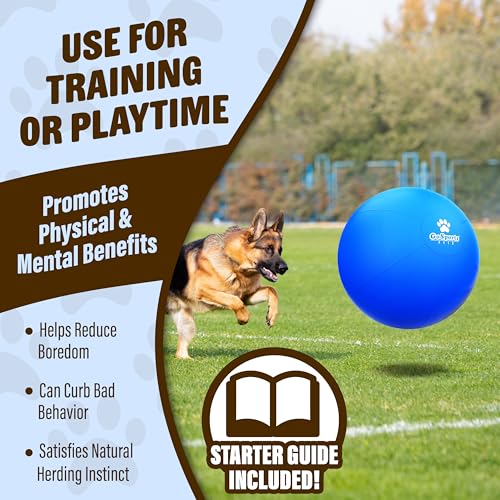 GoSports Pets Herding Ball for Dogs - 25 Inch Dog Toy Ball with Bite-Proof Cover for Medium to Large Dogs