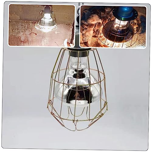 GALPADA 3Pcs Waterproof Heat-Resistant Bulb Cages for Livestock Sturdy Lamp Covers Scald Mesh for Small Animals and Reptiles Heating Light Supply