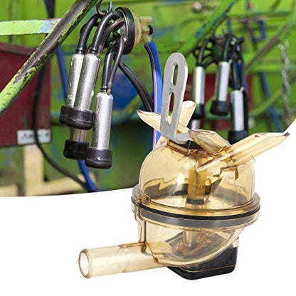 340cc Milking Claw, Farm Milking Machine Collector, Stainless Steel Bracket Base with PC Material, Livestock Accessory for Cow Sheep Goat Milking, Easy to Install and
