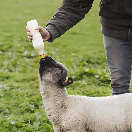30 Pcs Goat Nipples, Soft Rubber Pacifier Animal Milk Drink Nipples for Nursing Lambs Goat Lamb Piglet Calf, Small Animal Rescue, Repeated Use of Soft Rubber Material(Leak Proof Dome)