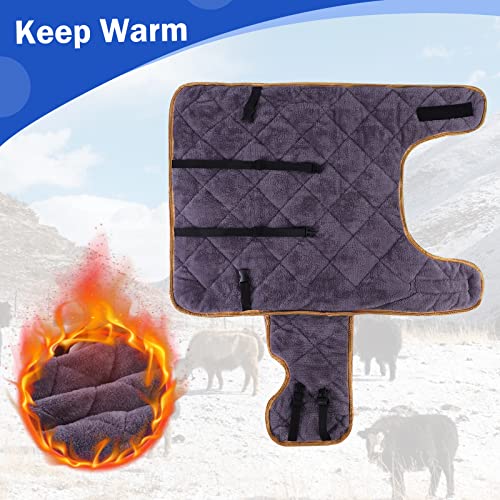 Calf Blankets Jacket for Calves - Calf Coat Keep Warmming, Soft Calf Cow Goat Dog Warm Clothes Comfortable Freezing Resistance1 Cold Proof Oxford Cloth Waterproof (Blue Yellow 2 PCS) - color: Blue Yellow 2 PCS