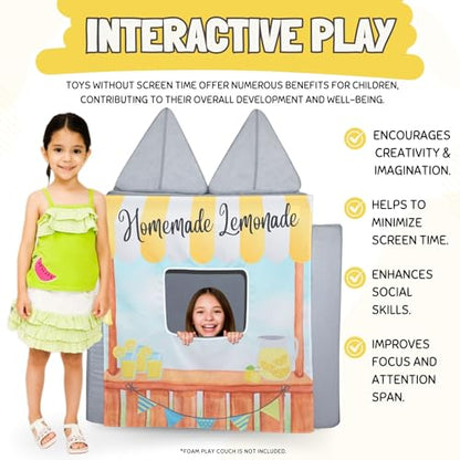 Couch Swag Play Panel for Childrens Foam Sofa Kids Couch (Lemonade Stand) - style: Lemonade Stand