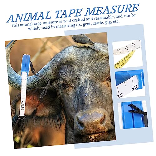 NUOBESTY Animal Weight Measuring Tape Lightweight Farm Tool for Cattle Pig Goat Horse Chest Girth Measurement Practical Livestock Body Tape for Accurate Weight Estimation