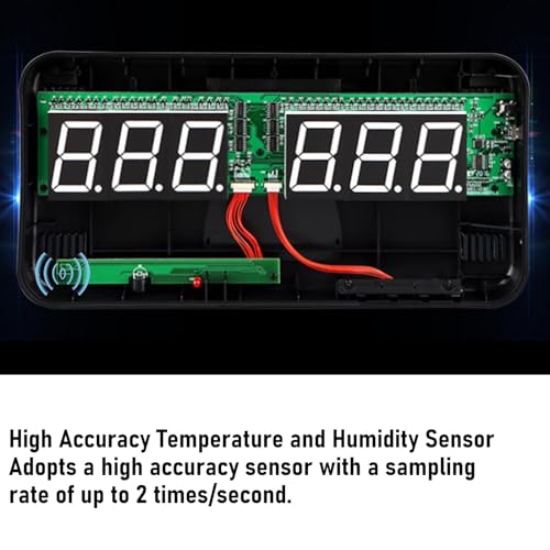 Industrial Temperature and Humidity Meter LED Display Greenhouse Hygrometer Thermometer for Home Office Industrial Settings