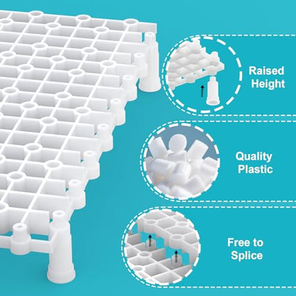 Chicken Coop Ground Pad, 9 PCS Floor Pads for Chicken, Free to Splice Ground Pads for Chicken Coops, Chicken Coop Accessories, Keep Coops Tidy & Dry, Easy to Clean
