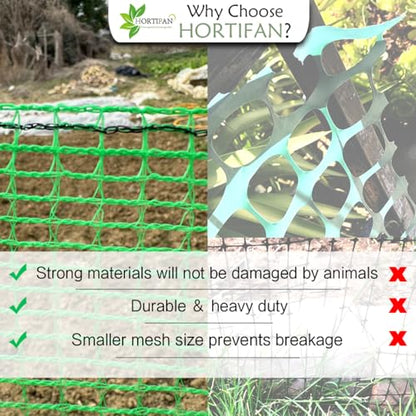 Garden Fence Temporary Fence, 4'x100' with 50 Zip Ties, Plastic Fencing Safety Fence Snow Fence, Construction Fencing for Yard, Deer, Pet, Rabbits, Chicken, Dogs, Animal Barrier, Green - size: 4ftx100ft