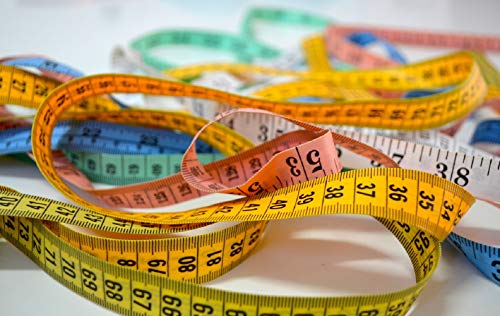 GDMINLO 4 Pack Soft Tape Measure Double Scale Body Sewing Flexible Tailor Craft Vinyl Ruler for Weight Loss Medical Body Measurement, Has Centimetre Scale on Reverse Side 60-inch