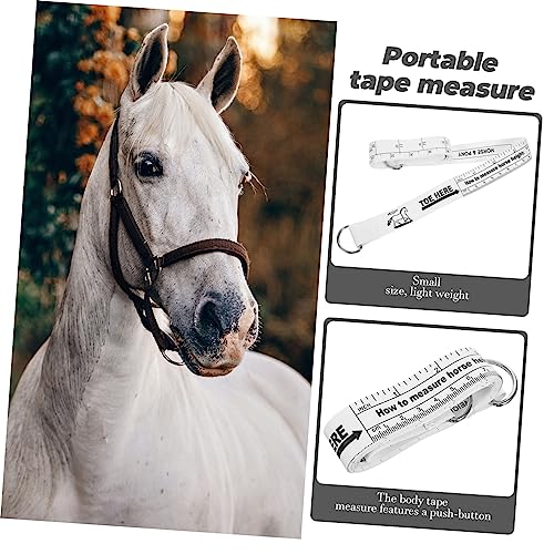 Abaodam Professional Flexible Horse Measuring Tape Accurate Weight and Height Measurement Tool for Livestock Cattle Goats and Sheep