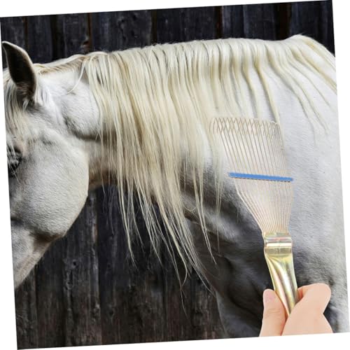 SUPVOX Sheep Wool Comb Portable Dandruff Grooming Brush for Cattle Horse Animals Gentle Itch Relief Tool for Sensitive Skin Easy to Clean