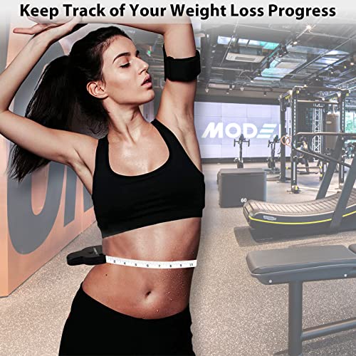 5 Pieces Body Tape Measure Body Measuring Tape Weight Loss, Retractable Push Button and Double Scale, Measuring Tape for Body Measurements Cloth Soft Small Waist Fabric Sewing Tailor, 150cm/60inch - color: Black