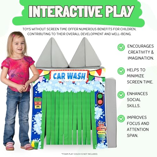 Couch Swag Play Panel for Childrens Foam Sofa Kids Couch (Car Wash) - style: Car Wash