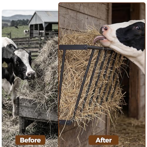 Hay Rack for Goats,40'' Hay Feeder,25 Gallon Goat Hay Rack,Large Capacity Hay Rack for Goats,Wall Blanket Holder,Hay Holder