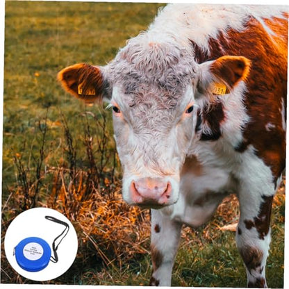 Animal Weight Tape Measure 2.5m Blue Multipurpose Goat Pig Cattle Measuring Tape for Livestock Girth and Weight Measurement Style