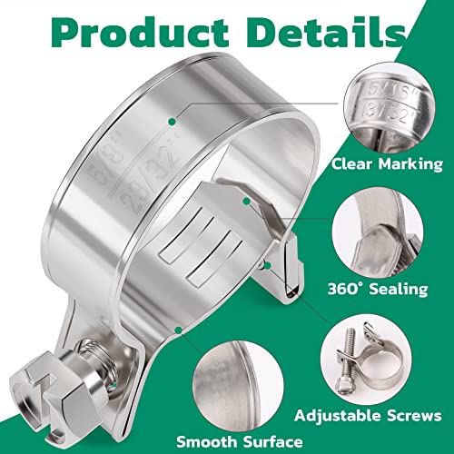OURU 20PCS 5/16" Fuel Line Clamp 304 Stainless Steel,Adjustable 1/2"-9/16" Dia(13-15mm) Mini Fuel Injection Gas Line Hose Clamps,Pipe Clamp for Automotive,Diesel Petrol Pipe - size: 20PCS 1/2"-9/16" (13-15mm)