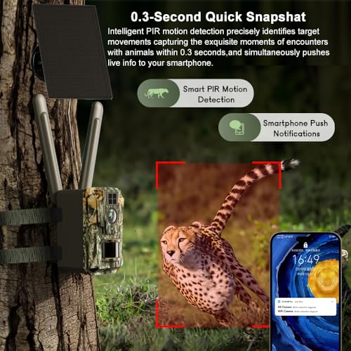 Outdoor Wildlife Trail Camera Wireless Security Camera with Camouflage Pattern Motion Detection for Hunting Surveillance
