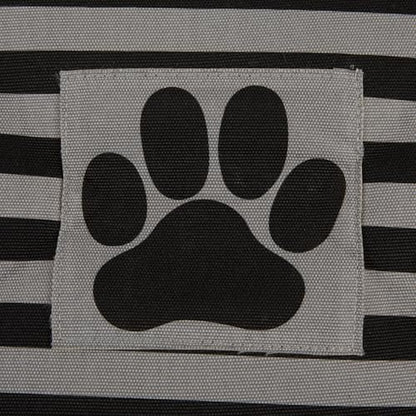 Bone Dry Pet Storage Collection Striped Paw Patch Bin, Black, Small Rectangle - color: Black, size: Small Rectangle