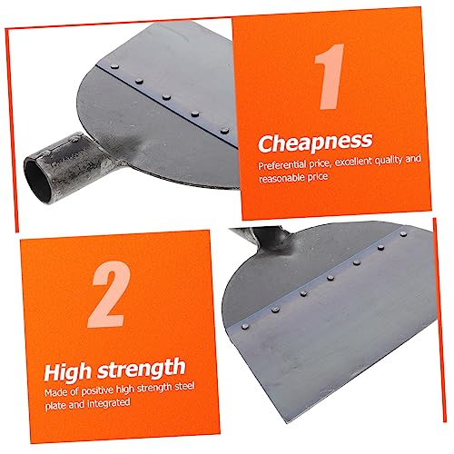 Multi-Functional Hand Shovel Long Handle Edging Shovel for Gardening Replacement Cleaning for Chicken Manure - size: 25X27X3.5cm