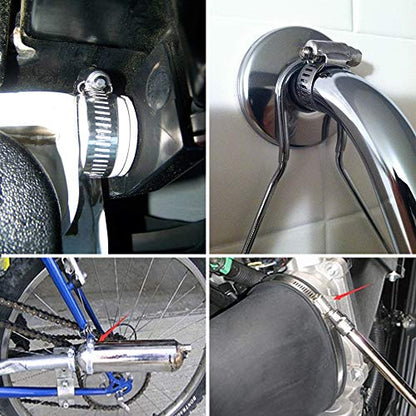 ZIPCCI Hose Clamp, 25 Pack Stainless Steel Worm Gear fuel line hose clamps, 16-25mm (5/8-1 inch) - size: 16-25mm