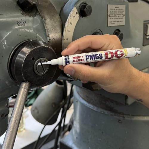 PM-68 DG Paint Markers, Heavy Duty Industrial Paint Markers, Ketone-Based, Xylene Free, Quick Dry, Degrease Resistant, Made in USA, White 8-Pack - color: White