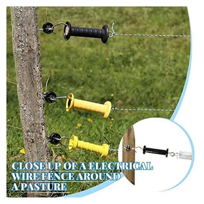4 Pieces Electric Fence Gate Handle Kit Anchors Spring