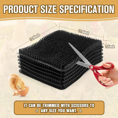 Chicken Nesting Pads, Washable Nesting Pads for Chicken Coop, Nesting Box Pads, Chicken Bedding for Coop, 6 Pack Chicken Nesting Box Pads, Fits Most Chicken Laying Pads 12"x13"
