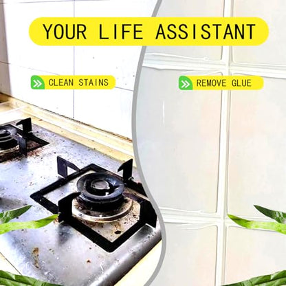Floor Scraper Tool, Floor Scraper Long Handle Heavy-duty 16-47" Comes with 10 Metal Blades Suitable for Cleaning Floors Windows and Wall Labels Soft Sponge Handle