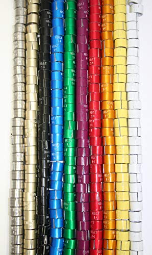 Customized Stamped Duck Leg Bands, Pack of 50 (Multiple Aluminum Colors to Choose From)