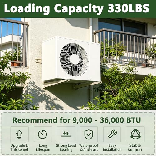 Mini Split Bracket for Universal 9000-36000 BTU Air Conditioner Heat Pumps, Adjustable Wall Mounting Bracket - style: 9000-36000 BTU