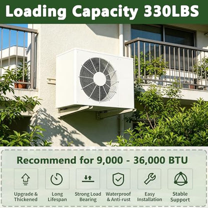Mini Split Bracket for Universal 9000-36000 BTU Air Conditioner Heat Pumps, Adjustable Wall Mounting Bracket - style: 9000-36000 BTU