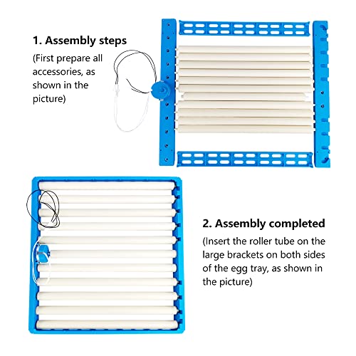 Automatic Multifunction Incubator Egg Tray With 110V Motor Turning Hatcher for Chickens/Ducks/Birds/Poultry (11 tubes) - color: 11 tubes