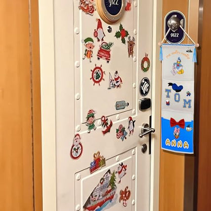 RUNROLE 8 Inch Narrow Fish Extender to Right Fit the Cabin Door - 1, 2, 3, 4, 5 Pocket, Blank White for Easy Customization, 2026 &2027 FE for Gift Exchanges and Pixie Dust - size: 2 Pockets