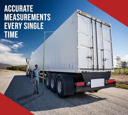 Mytee Products 27' Load Height Measurement Stick Tool w/Telescopic Mechanism - Adjustable Height Measuring Pole for Oversize Trucks & Trailer with Carrying Bag - color: 1 - Pack, size: 27 Feet
