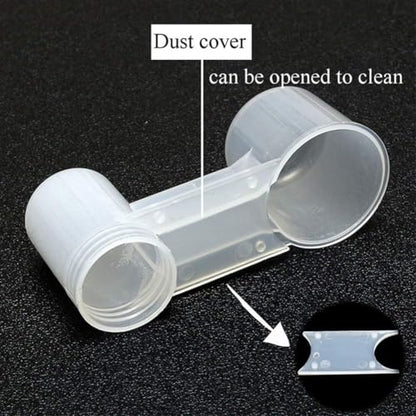 kathson 20 Pcs Bird Drinker Feeder Plastic Soda Pop Water Bottle Cup Ideal for Chicken Pigeons Birds Feeder Trough Animal Feeding Accessories - color: White