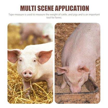 Mipcase Livestock Weight Tape for Horse Cattle Goat Portable Animal Measurer Easy to Use Accurate