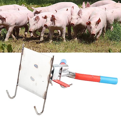 Piglet Castration Frame, Pig Castration Rack,Double Hook Suspension Galvanized Steel Piglet Castration Tool
